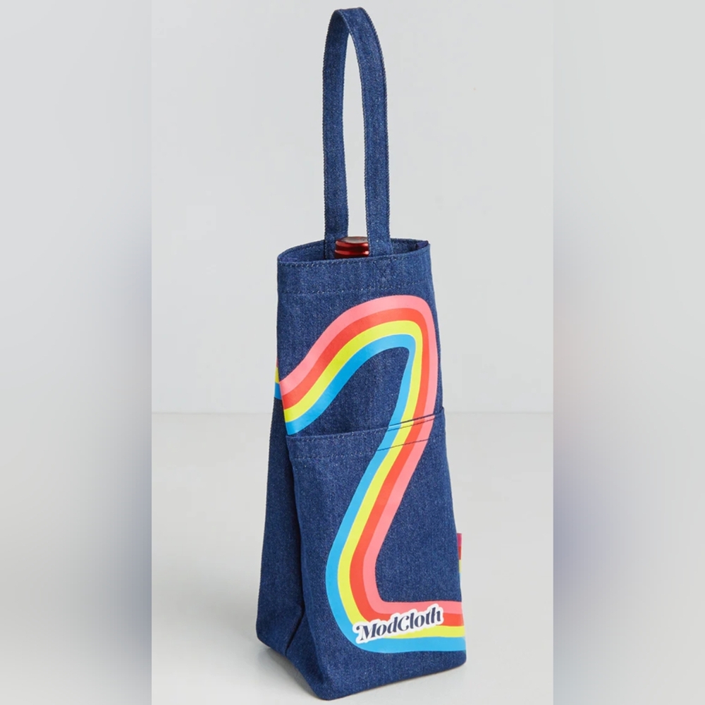 Buy One Get One Free ModCloth Groovy Denim Wine Bag